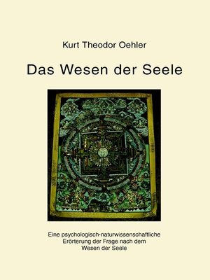 cover image of Das Wesen der Seele